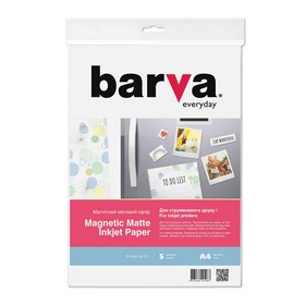 Фотопапір магнітний матовий 650 г/м2 (0.3 мм), А4, 5 арк Everyday Barva