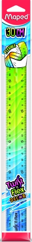Линейка пластиковая 30 см Maped TWISTNFLEX, ассорти - №9