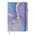 Книжка записная MARBLE, на резинке, А5, 80 л., клетка., офсет крем., тв.лам.обл., фиолетовая - №1