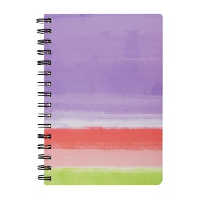 Книга для заметок COLOUR LINES, А5, 96 л., клетка, соч. картонная обложка, фиолетовая