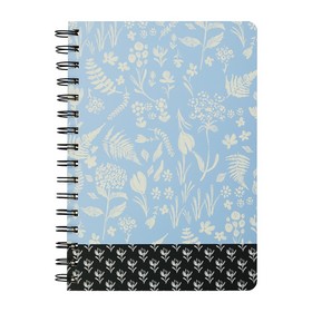 Книга для заметок ELEGANT, А5, 96 л., ячейка, соч. картонная обложка, голубая