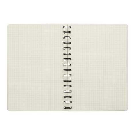 Книга для заметок ELEGANT, А5, 96 л., клетка, соч. картонная обложка, голубая - №2