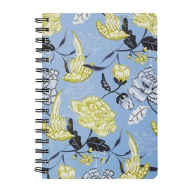 Книга для заметок ELEGANT, А5, 96 л., клетка, соч. картонная обложка, голубая