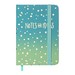 Книга записная GRADIENT, на резинке, А7, 80 л., клетка., офсет крем., тв.лам.обл., синяя - №1
