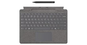 Клавіатура для планшета Surface Pro 8 - 11, Pro X зі стілусом, UKR/ENG, платинова