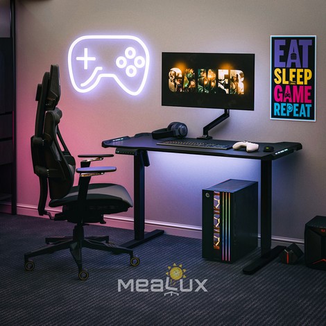 Стол Mealux PowerDesk Carbon RGB c электрорегулировкой высоты - №11