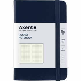 Книга записная Axent Partner, 95х140 мм, 96 листов, клетка, синяя