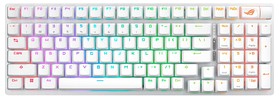 Клавіатура механічна ASUS ROG Strix Scope II, 96key, NX Snow, USB-A/WL/BT, EN, RGB, білий