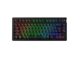 Клавіатура механічна HyperX Alloy Rise 75key, Red, USB-A/WL/BT, EN/UA, RGB, чорний