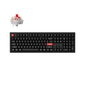 Клавіатура механічна Keychron K10 PRO 100Key, K pro Red, WL/BT/USB-A, EN/UKR, RGB, чорний