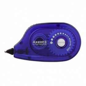 Коректор стрічковий Axent 5 мм х 6 м, синій