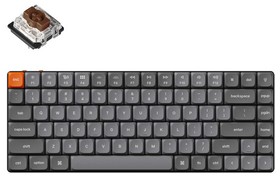 Клавіатура механічна Keychron K3 Max 84Key, Gateron MX 2.0 Brown, WL/BT/USB-A, QMK, EN/UKR