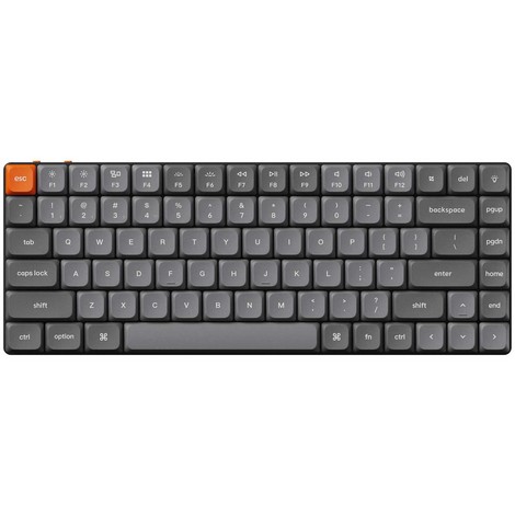 Клавиатура механическая Keychron K3 Max 84Key, Gateron MX 2.0 Red, WL/BT/USB-A, QMK, EN/UKR, White Led - №2