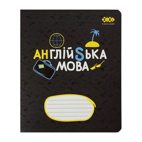 Тетрадь ученическая школьная BLACK, 36л., клетка, английская, KIDS LINE