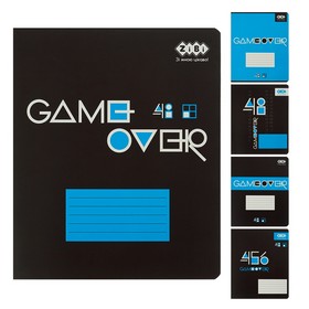 Тетрадь ученическая общая GAMER, 48 л., клетка, KIDS LINE