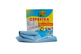 Серветка мікрофібра для скла 30х30 1шт. ЕКО+