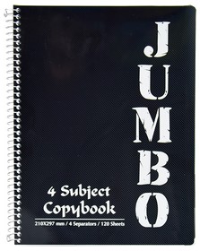 Блокнот MINTRA Mini Jumbo A5, 150 листов, клетка, черный