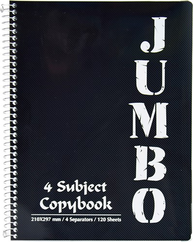 Блокнот MINTRA Mini Jumbo A5, 150 листов, клетка, черный - №1