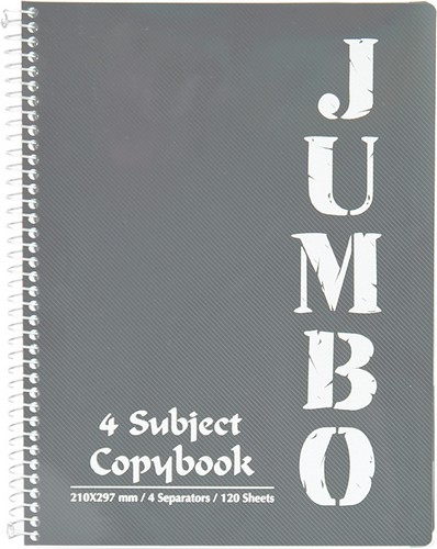 Блокнот MINTRA Mini Jumbo A5, 150 листов, клетка, серый - №1