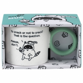 Чашка 370 мл Cupcake racoon