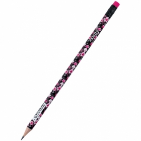 Карандаш графитный Axent 9009, HB, туба, Floral Black