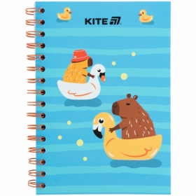 Блокнот на спирали картонная обл., А5, 80 л, кл, Cute 2