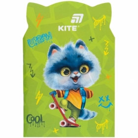 Блокнот мягкая обл., 48 л., Skate cat