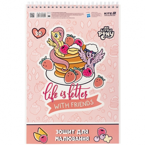 Тетрадь для рисования, 30 л., спор., УФ лак+глитер, LP - №3