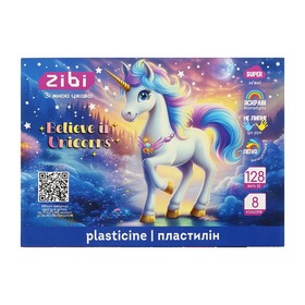 Пластилін UNICORN 8 кольорів, 128г, KIDS Line
