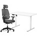 Комплект Mealux PowerDesk Lite White + Leo Air Plus Grey - №1