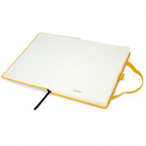 Книга записная Axent Partner Prime 14.5х21 см, 96 листов, клетка, желтая - №4