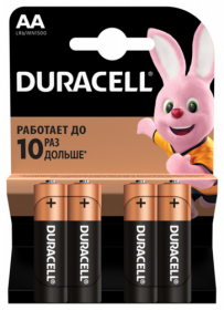 Батарейка DURACELL LR6 (AA), 4 шт.