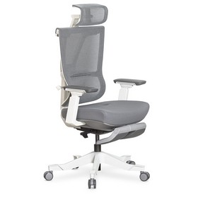 Крісло Mealux S6 Air Fabric Grey White