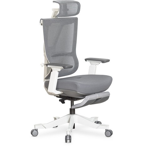 Кресло Mealux S6 Air Fabric Grey White - №1
