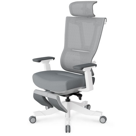 Кресло Mealux S6 Air Fabric Grey White - №7