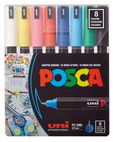 Набор маркеров uni POSCA, 0,7мм, 8 шт.
