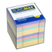 Бокс с цветной бумагой 90х90х90 мм Buromax, прозрачный - №1