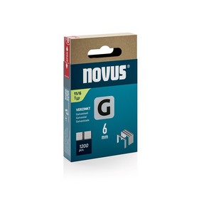 Скоби плоскі NOVUS G тип 11, 6 мм