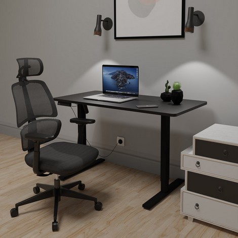Комплект Mealux PowerDesk Lite Black + Leo Air Plus Black - №2