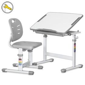 Комплект Evo-kids (стол+стул) Evo-05 Ergo Grey