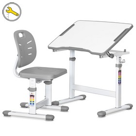 Комплект Evo-kids (стол+стул) Evo-03 Ergo Grey 