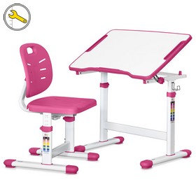 Комплект Evo-kids (стол+стул) Evo-03 Ergo Pink 