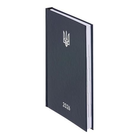 Ежедневник дат. 2026 AIRY, A5, синий, бумвинил - №2