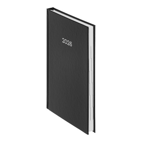 Ежедневник дат. 2026 SIMPLE, A5, черный, бумвинил - №2