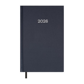 Щоденник датов. 2026 SIMPLE, A5, синій, бумвініл
