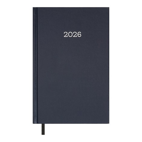 Ежедневник дат. 2026 SIMPLE, A5, синий, бумвинил - №1