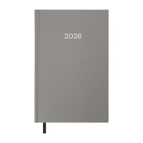 Щоденник датов. 2026 SIMPLE, A5, сірий, бумвініл