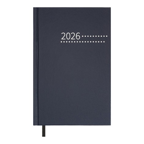 Ежедневник дат. 2026 ZEST, A5, синий, бумвинил - №1