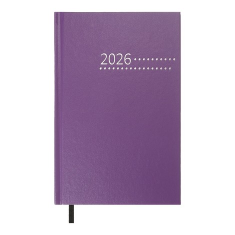 Ежедневник дат. 2026 ZEST, A5, фиолетовый, бумвинил - №1