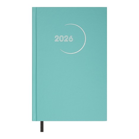 Ежедневник дат. 2026 MADAM, A5, бирюзовый, бумвинил - №1